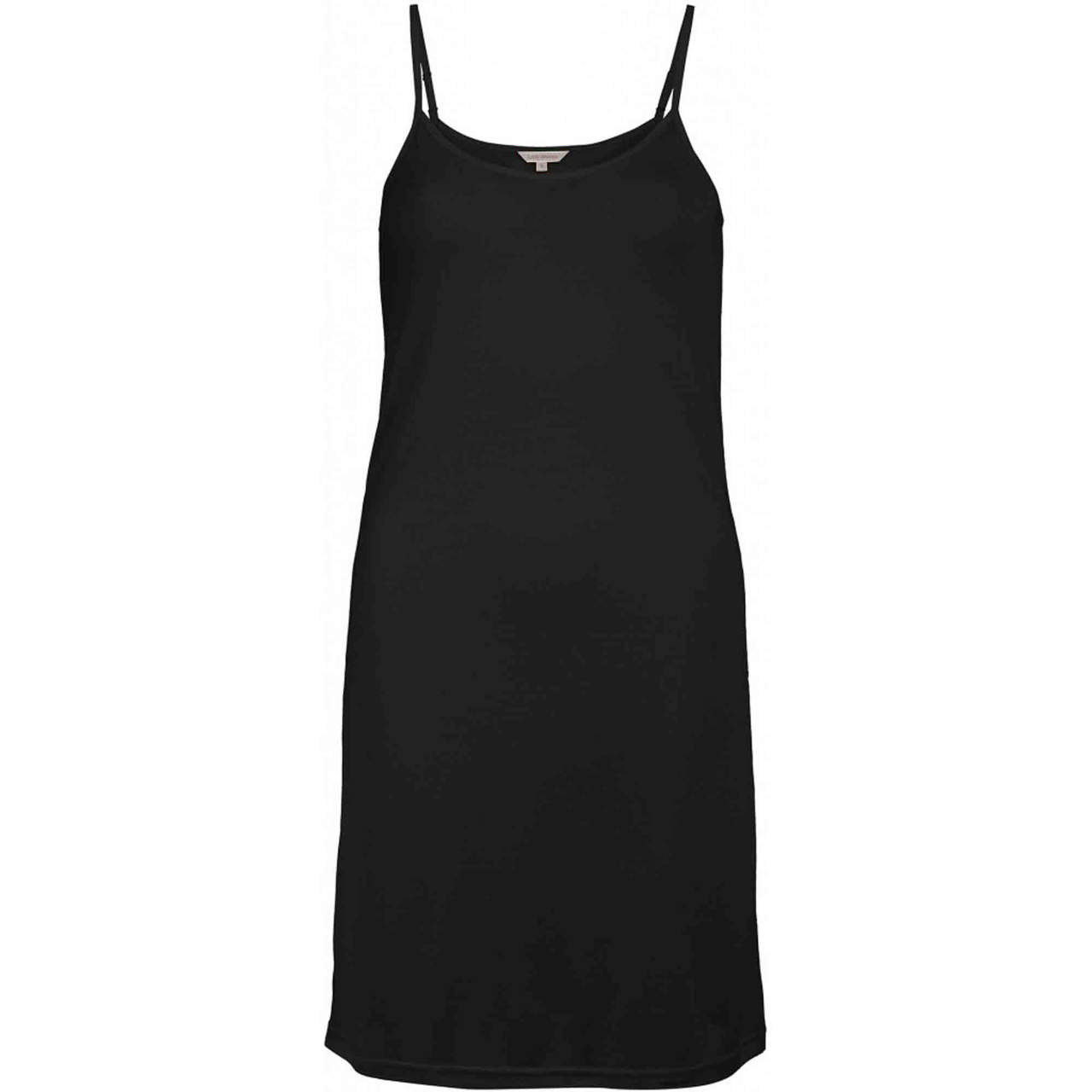 Silk Jersey Underklänning Black