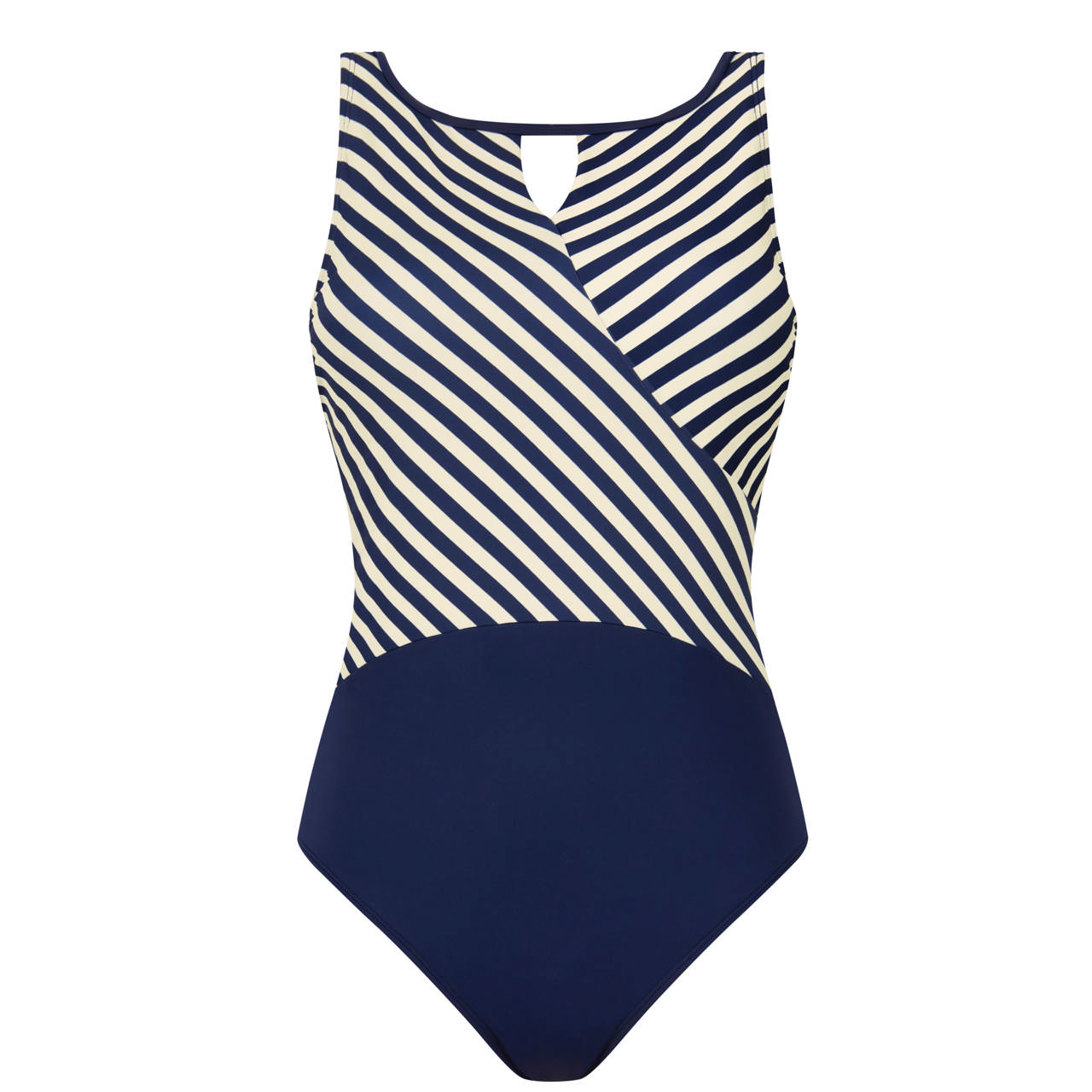 Casoria Baddräkt Med Protesficka Navy/Off-White