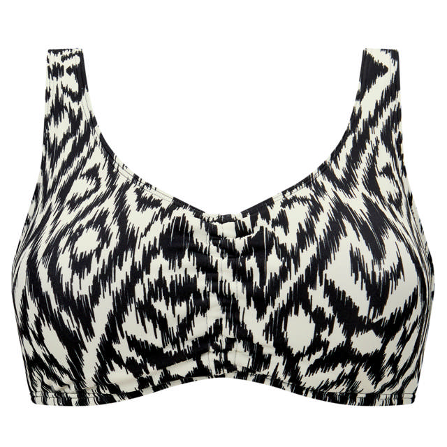 Salta bikinitop Med Protesficka Black/Off-white