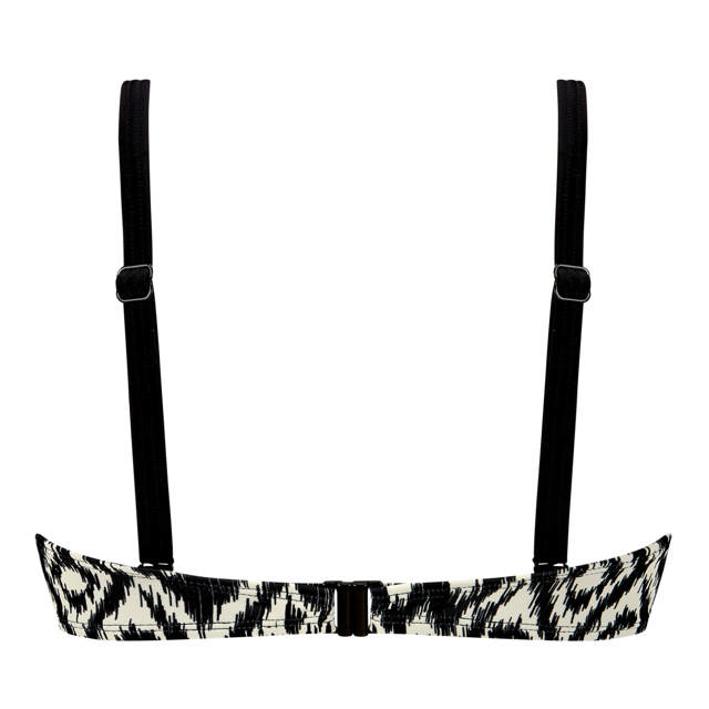 Salta bikinitop Med Protesficka Black/Off-white