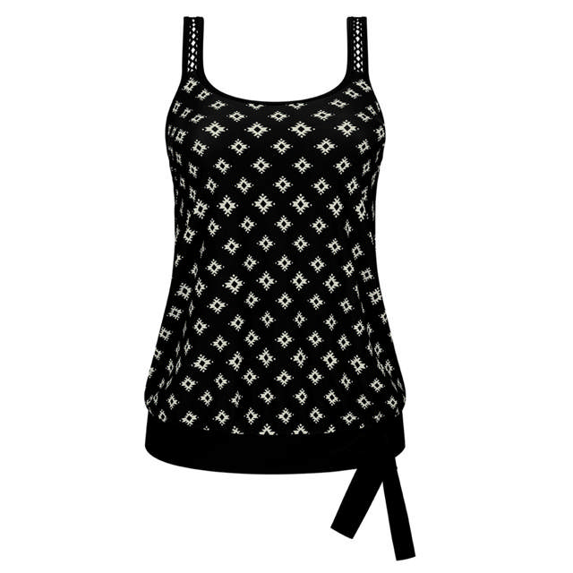 Palermo Tankini Black/Off White