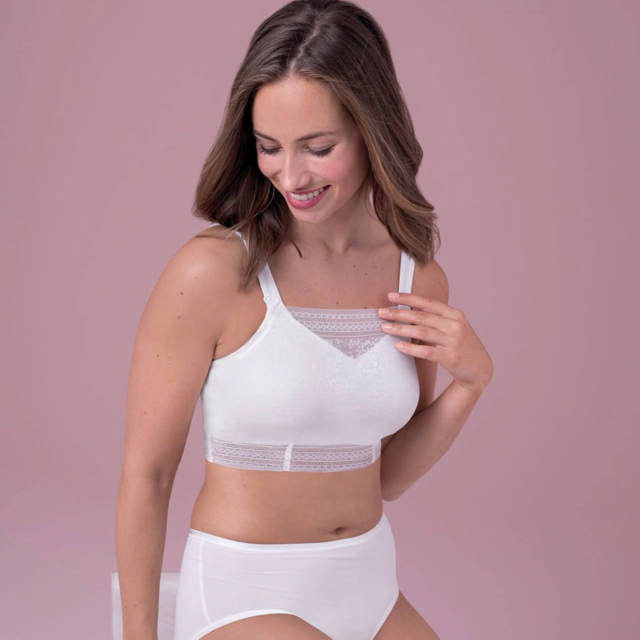 Fleur Bandeau Top Lace White