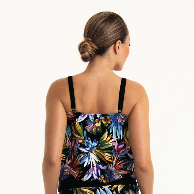 Girona Tankini Top Med Protesficka Night Flowers