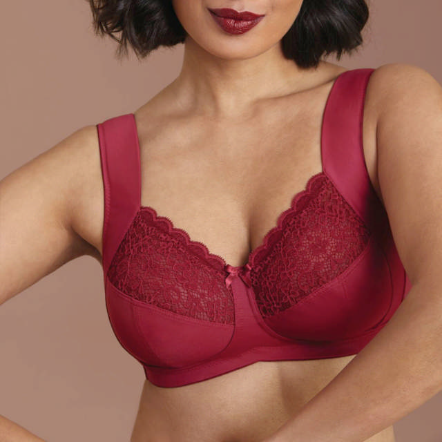 Havanna Support Bh Utan Bygel Dark Red