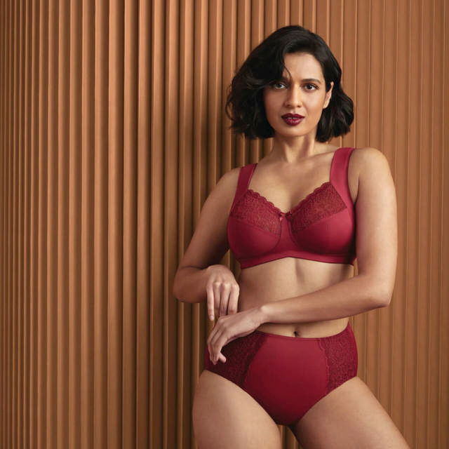 Havanna Support Bh Utan Bygel Dark Red