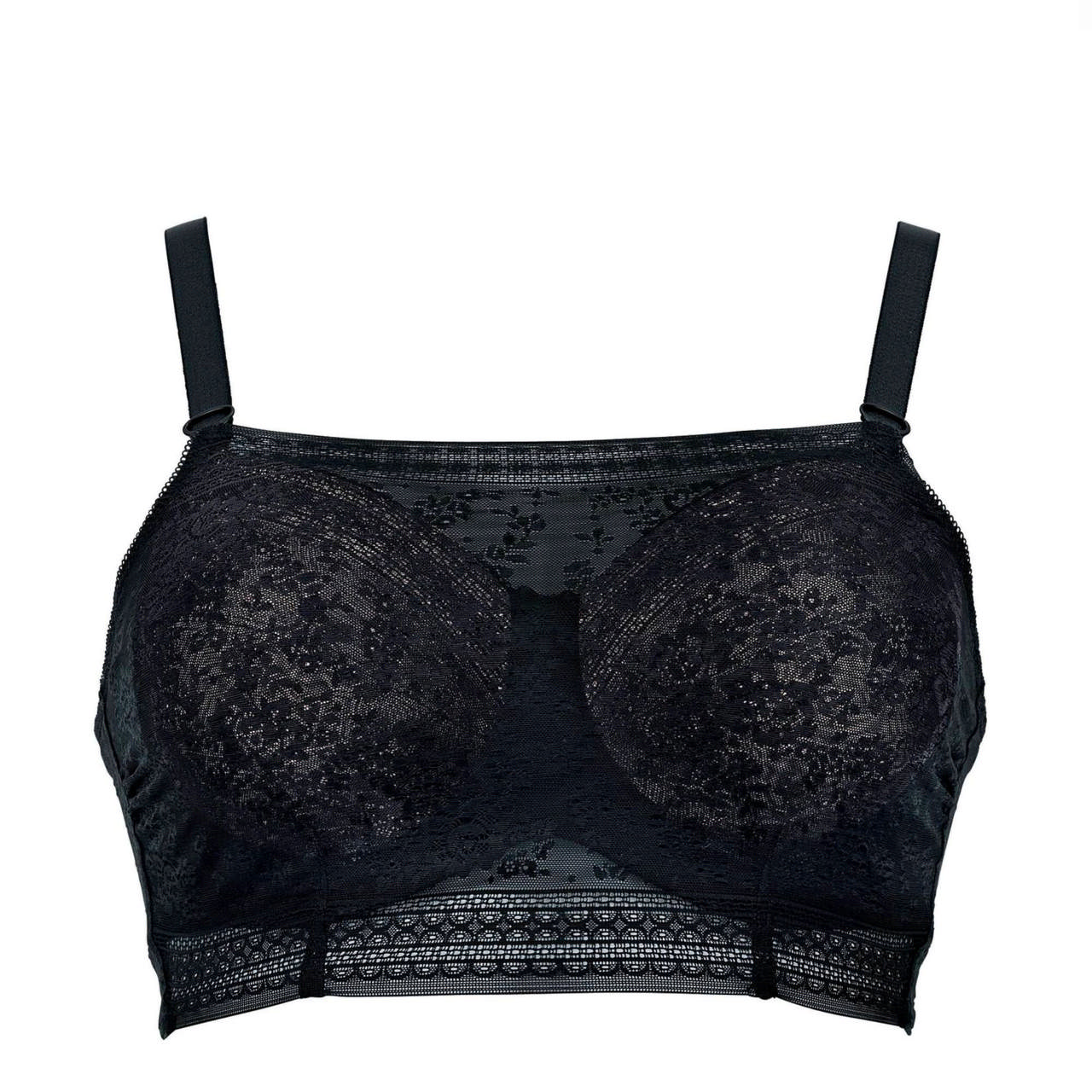 Fleur Bandeau Top Lace Black