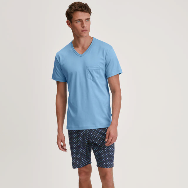 Relax Streamline Herr Pyjamas Short Glacier Lake