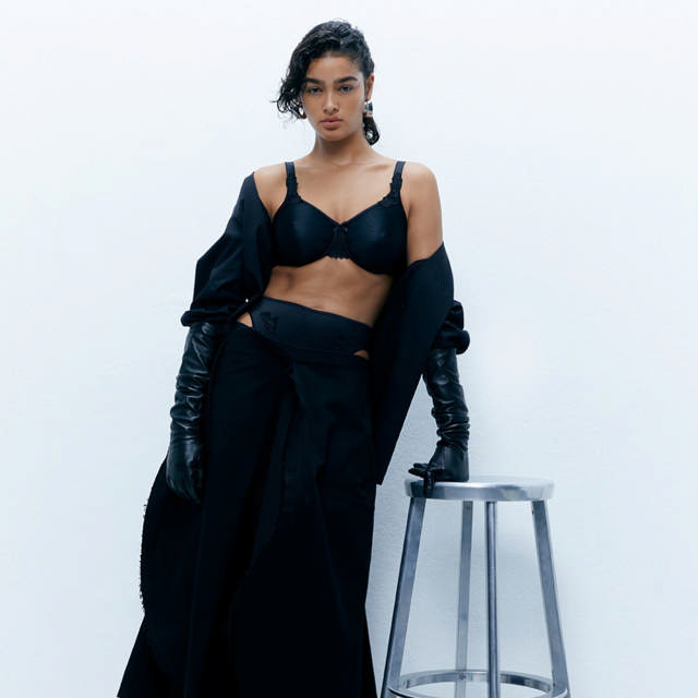 Hedona ovadderad bh med bygel Svart