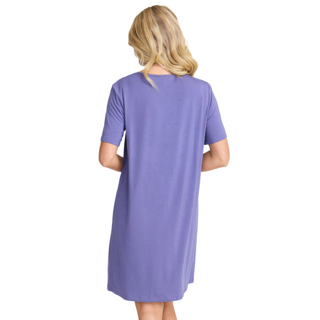 Amelia Nattlinne Kort Ärm Blueberry