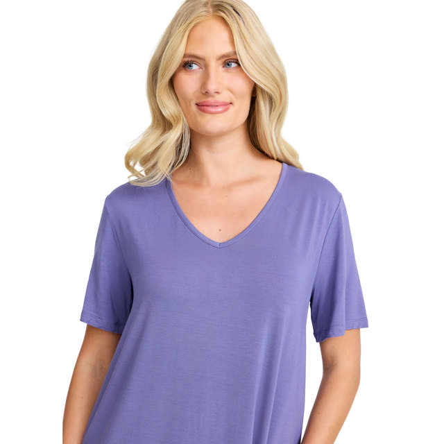 Amelia Nattlinne Kort Ärm Blueberry