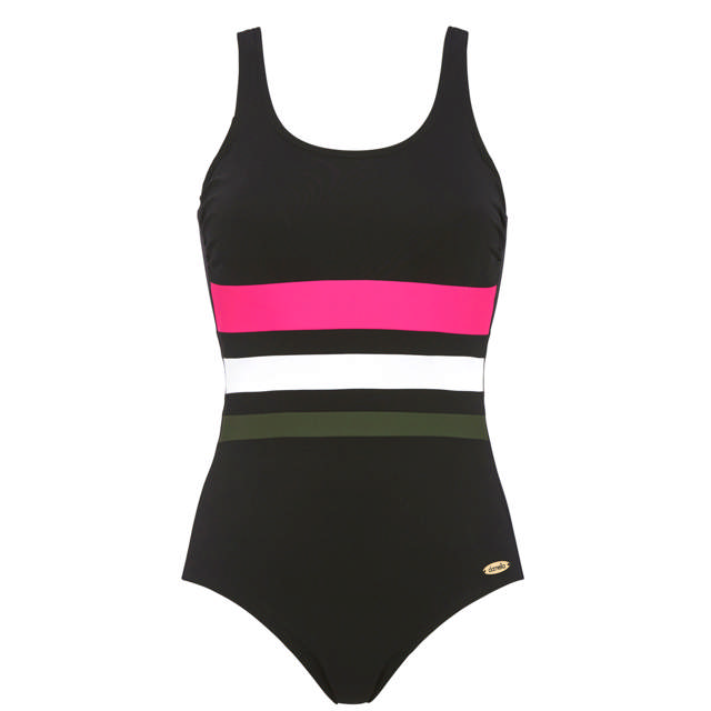 Annabella Baddräkt Klorresistent Black/Cherry