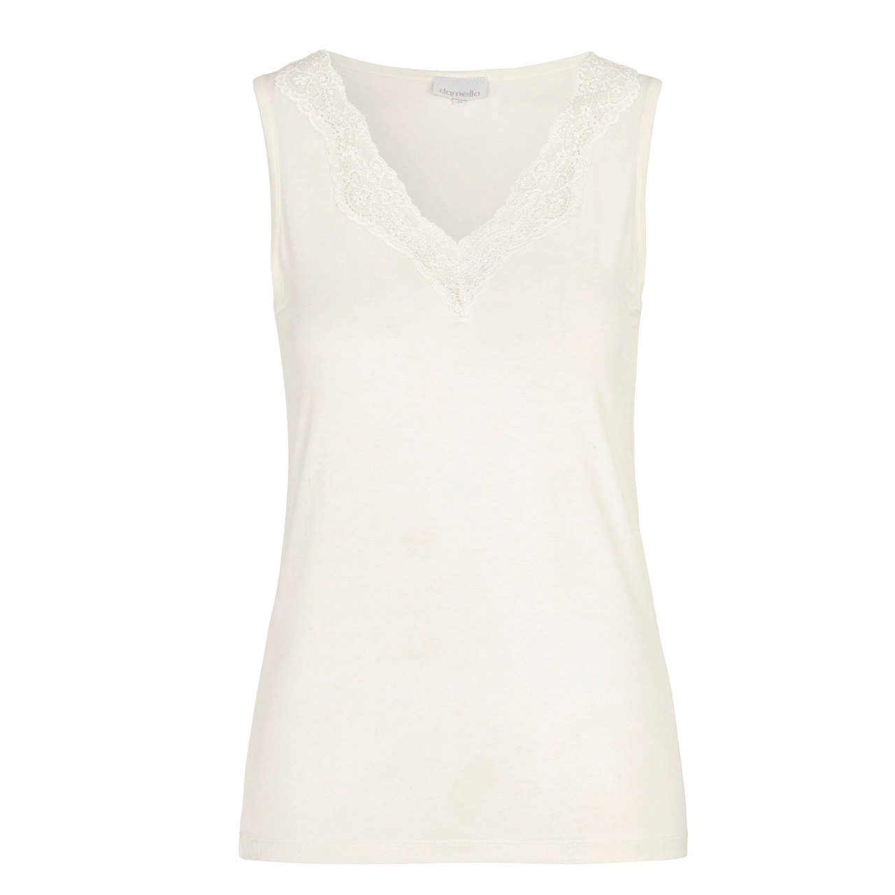 Bambu Linne Med Spets White