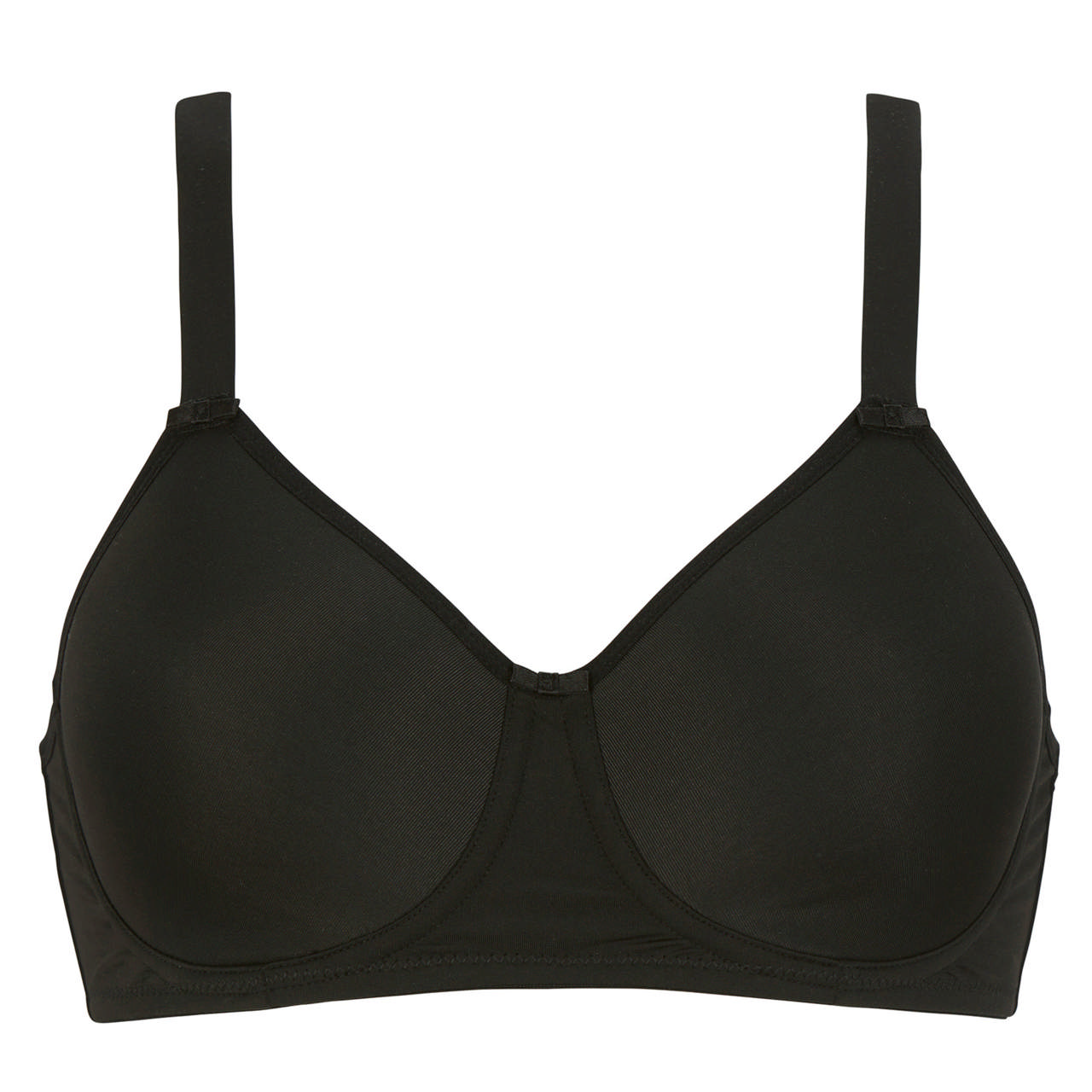 June Vadderad Bh Med Bygel Black