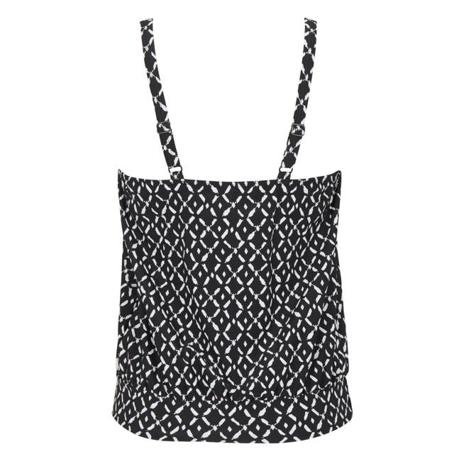 Milos Island Cate Tankini Black/White