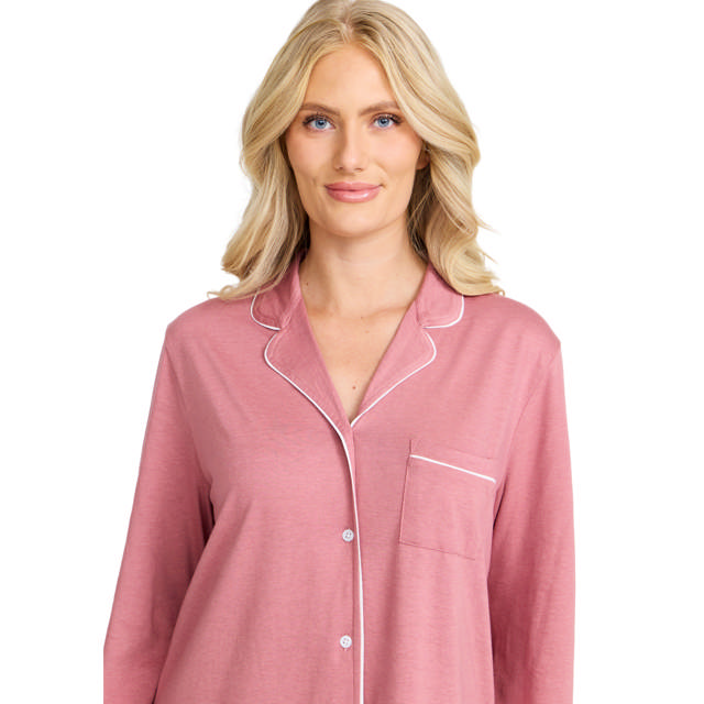 Nattskjorta Lång Ärm Rosewood