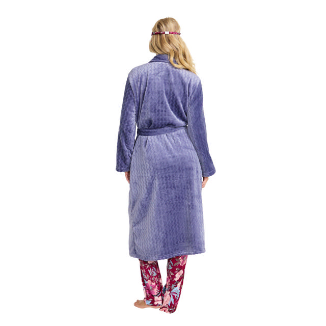 Rock Jaquardfleece Sjalkrage Blueberry