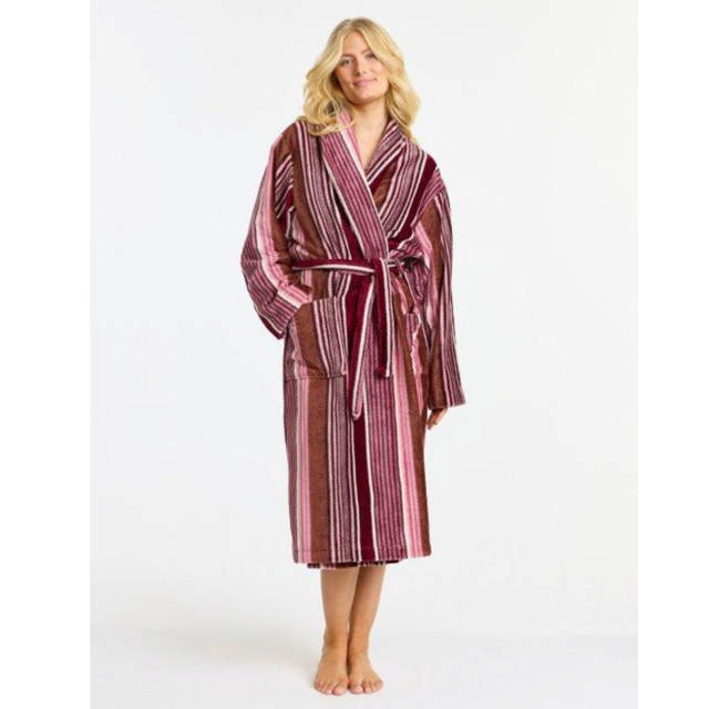 Torekov Morgonrock Unisex Pink Stripe