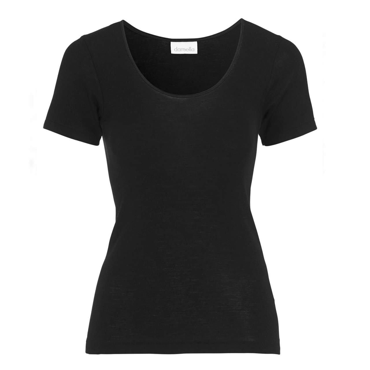 Wilma T-shirt Ull/Silke Svart