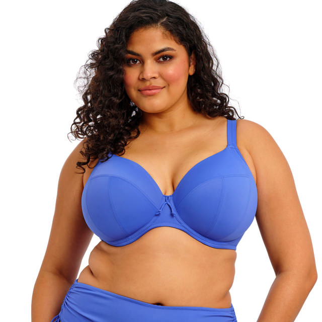 Plain Sailing Bikini-Bh Plunge Azure