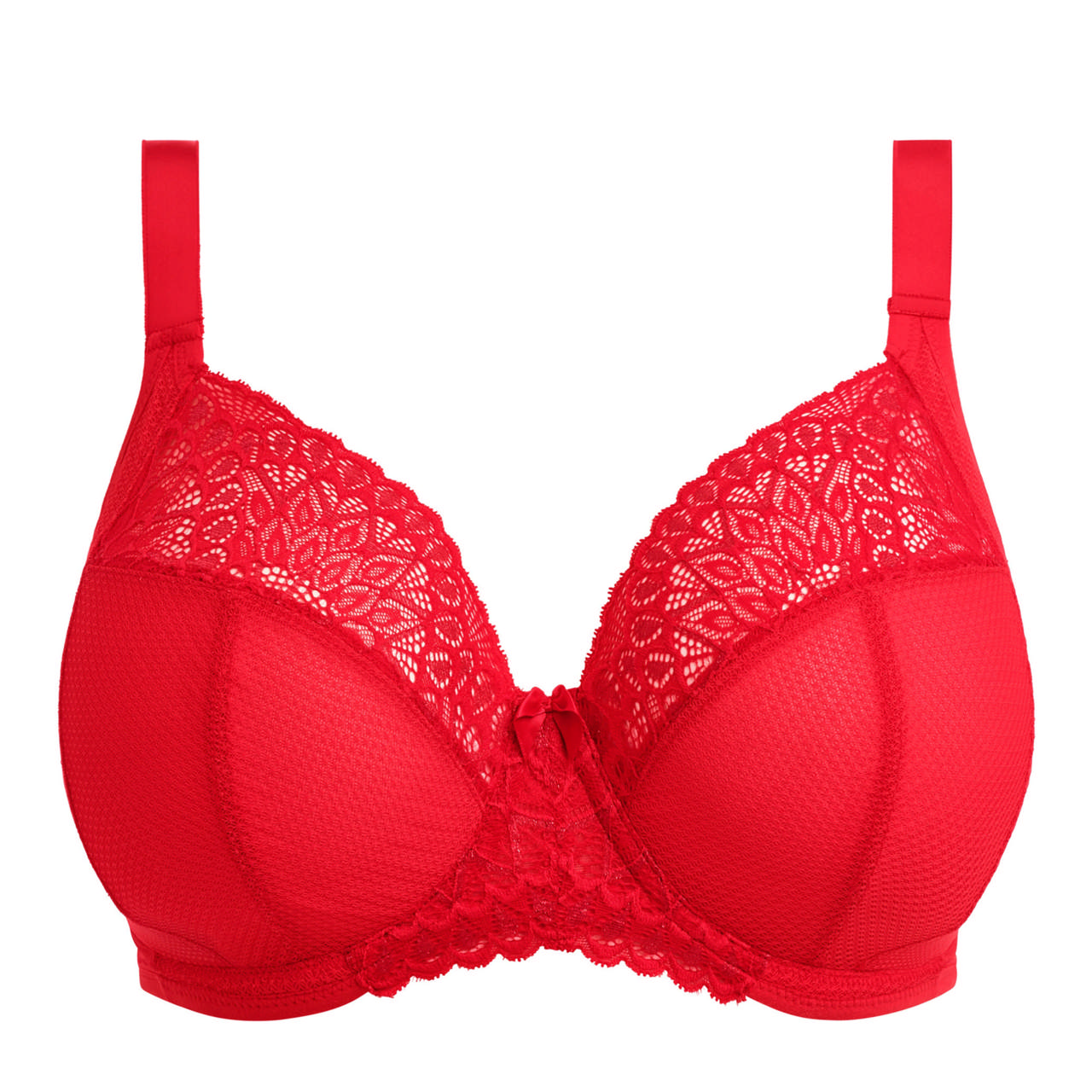 Tiernie Plunge Bh Stretch Red