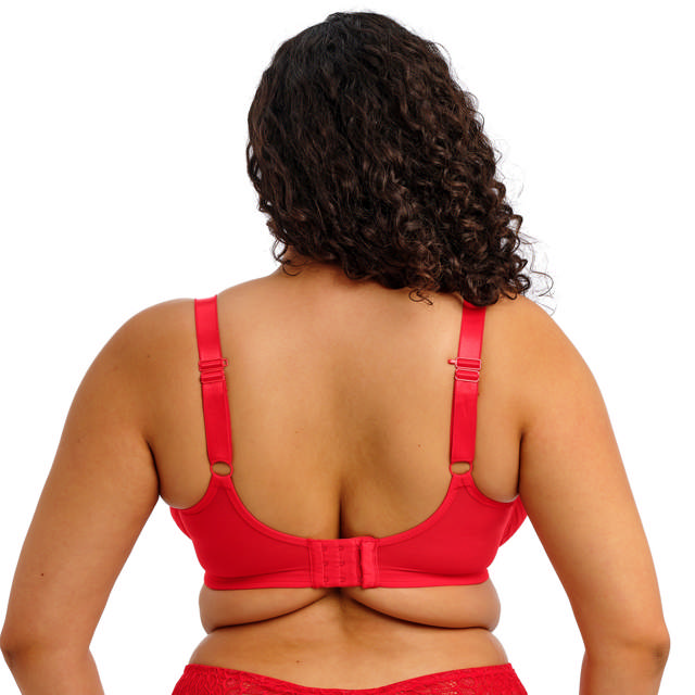 Tiernie Plunge Bh Stretch Red