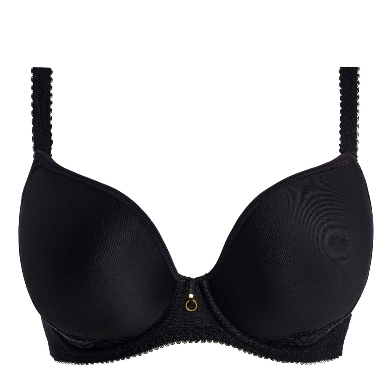 Fascinate Plunge T-shirt Bh Black