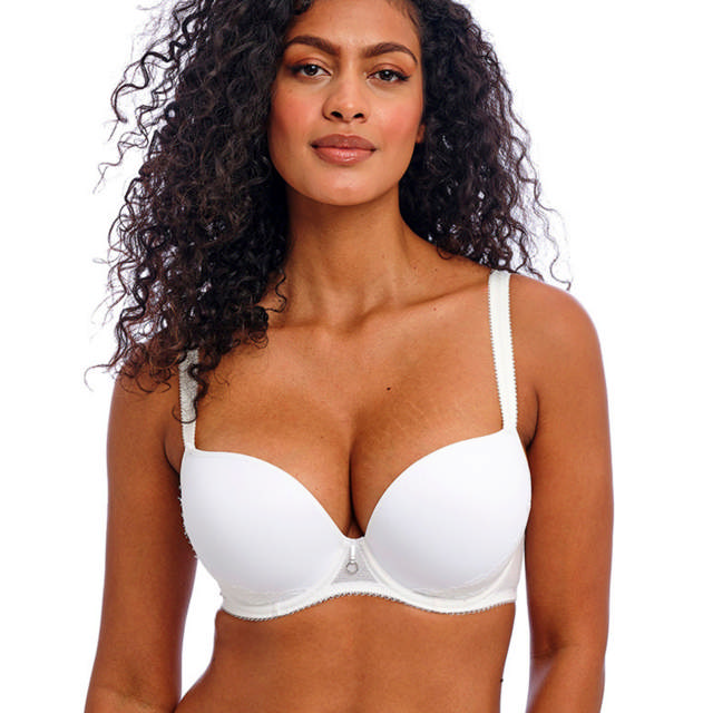 Fascinate Plunge T-shirt Bh White