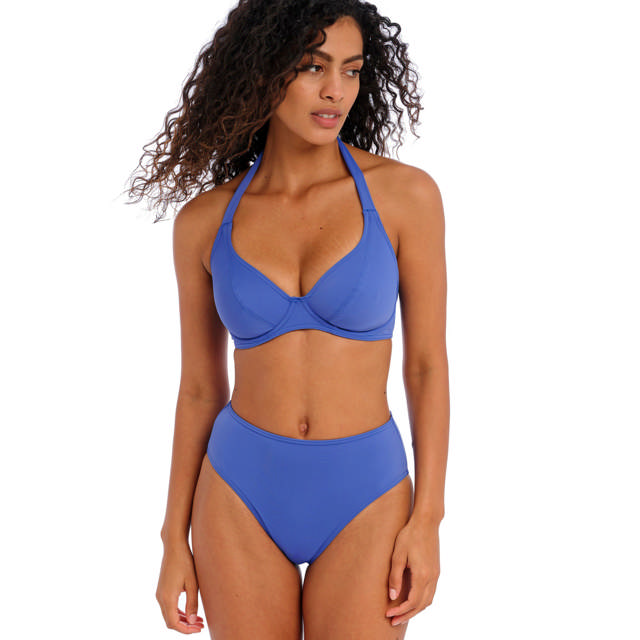 Jewel Cove Bikinitrosa Hög Plain Azure