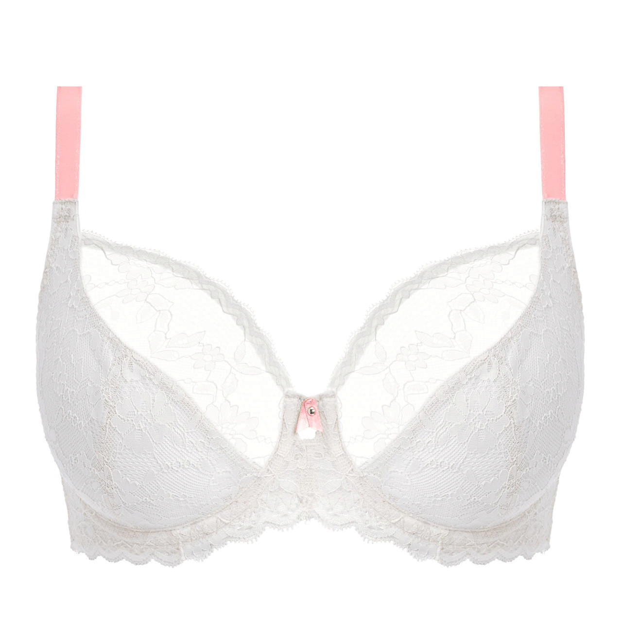 Offbeat Ovadderad Plunge Bh White