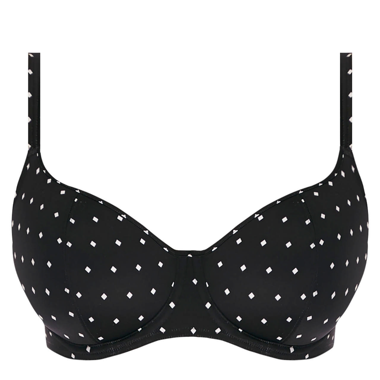 Jewel Cove Sweetheart vadderad bikinibh Black