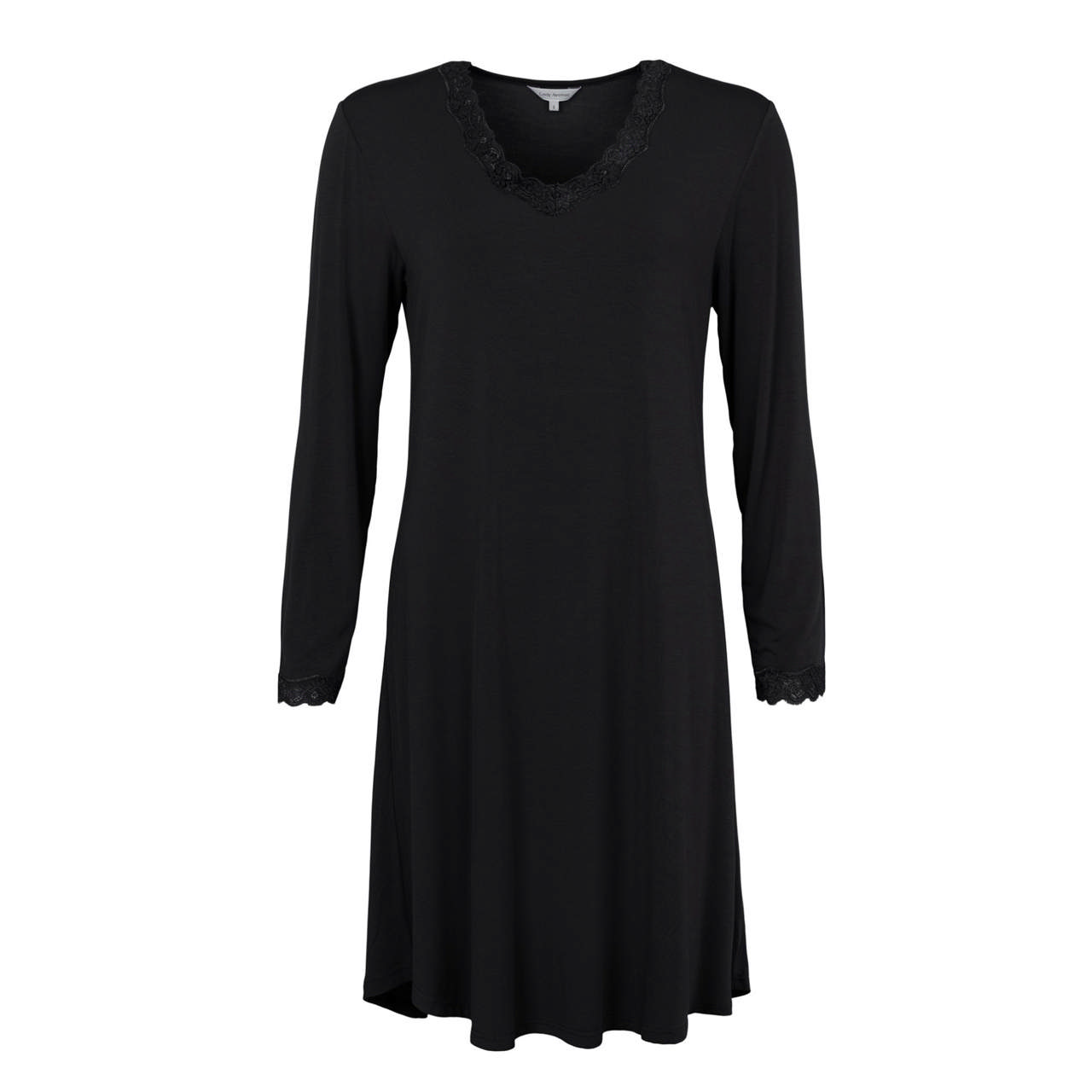 Nattlinne Bambu Lång Ärm Black