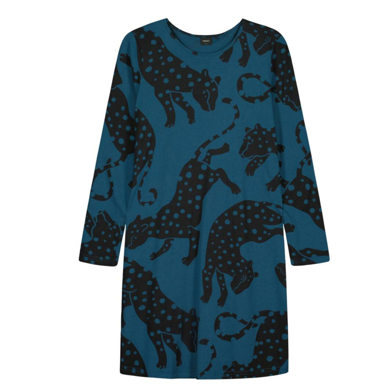 Leonora Nattlinne Lång Ärm Blå