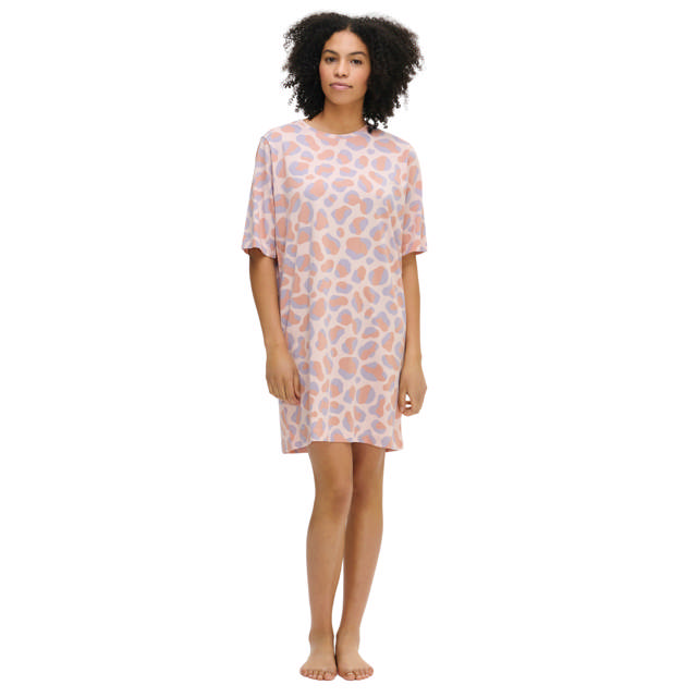 Pantteri Nattlinne Kort Ärm Rosa