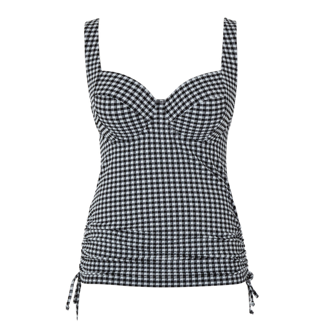 Iris Balcony Tankini Black Gingham