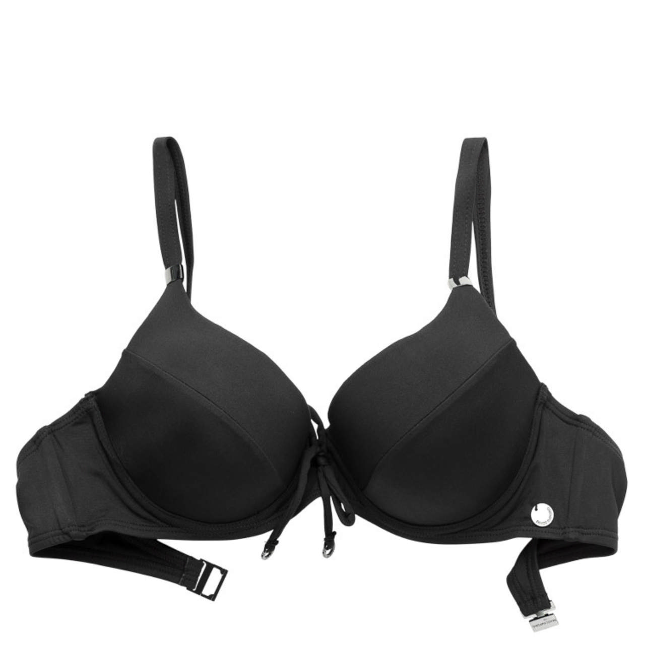 Lydia Solid Bikinitop Push-up Black