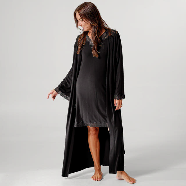 Holiday Diana Kimono Lång Black