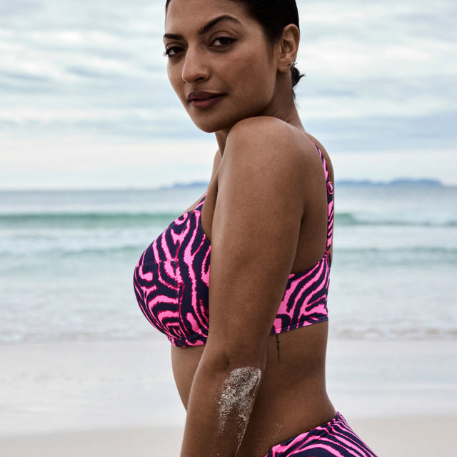 Malabo Bikini bh Helkupa Hot Pink Zebra