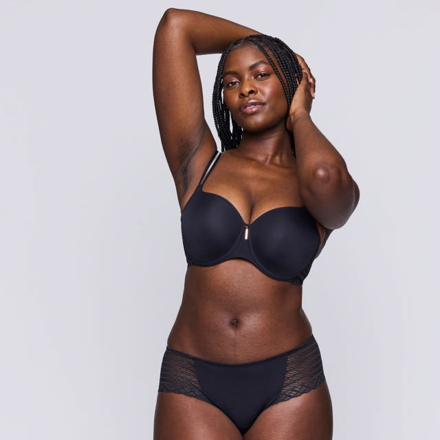 East End Hjärtformad Bh Charcoal