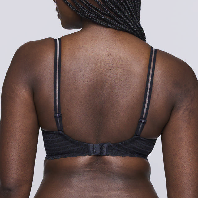 East End Hjärtformad Bh Charcoal