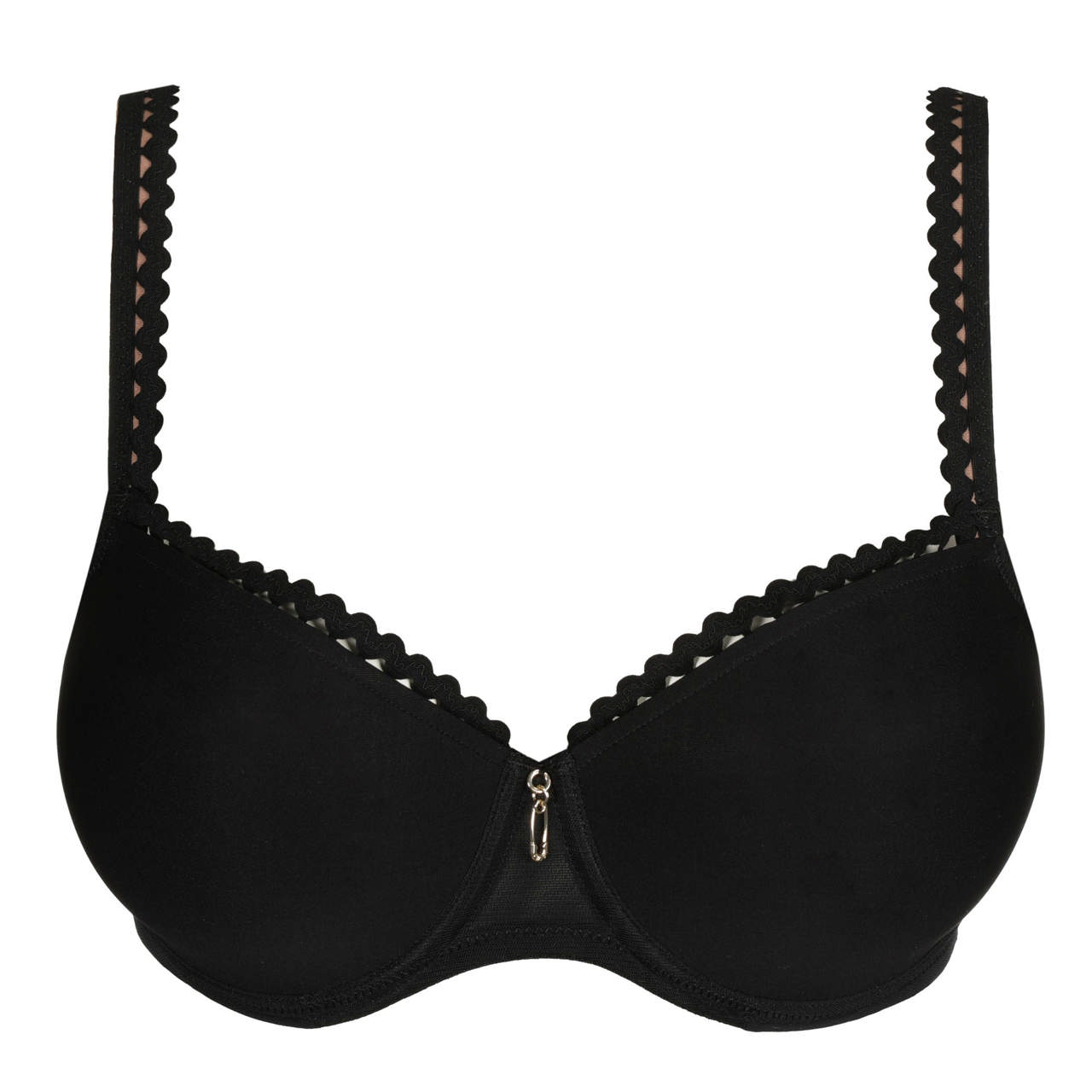Vivgirl Padded Balcony Bra Black