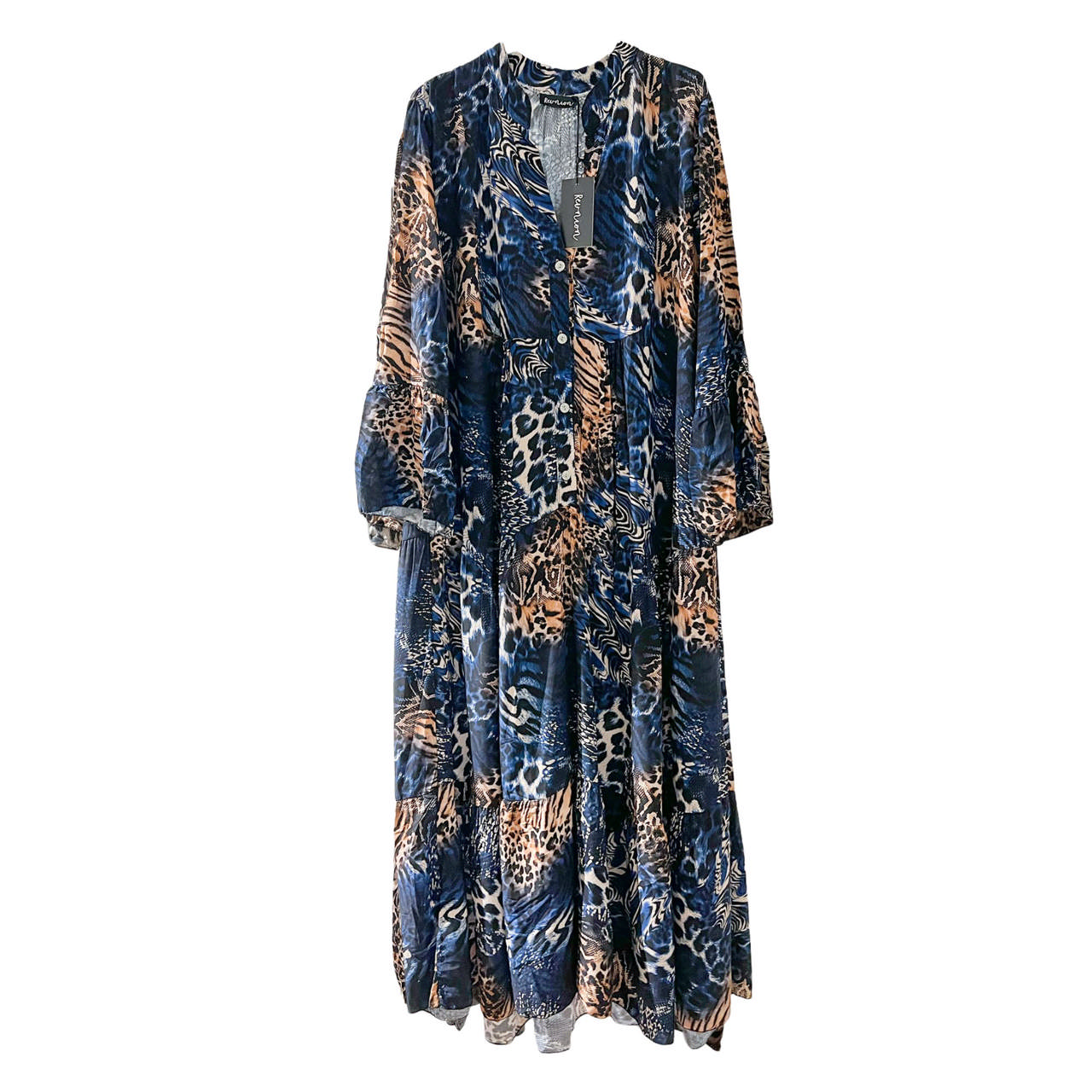 The Walk On Klänning Maxi Blue One size