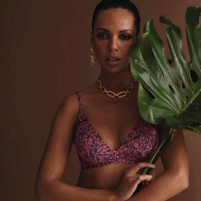 Marielle Bikini Bh Plunge Marble Beach