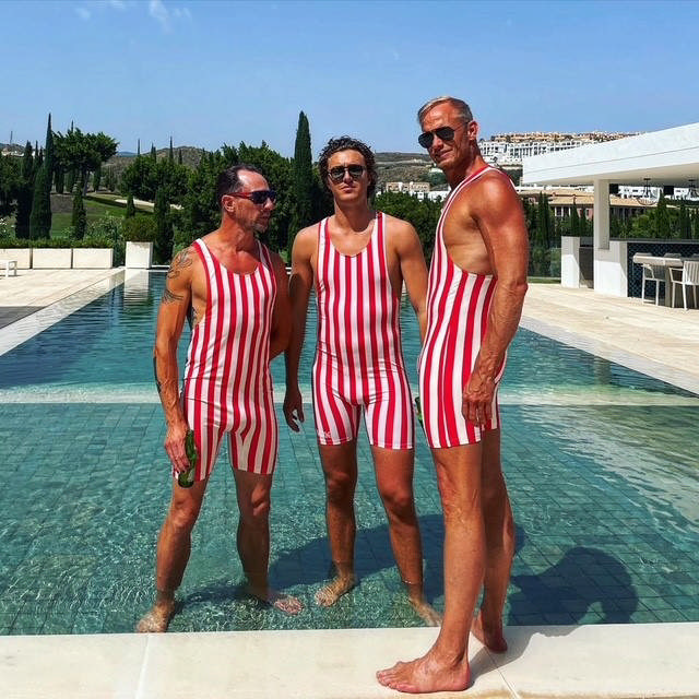 Badboys Herrbaddräkt Red/White One size