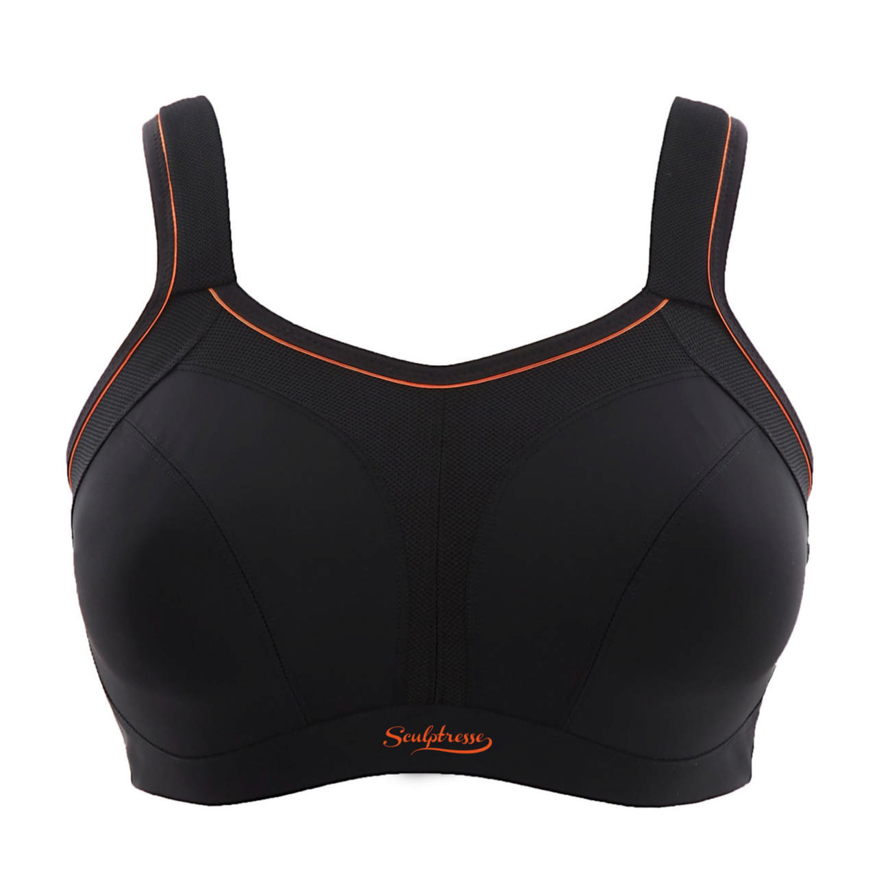 Sport-bh  ovadderad med Bygel Black