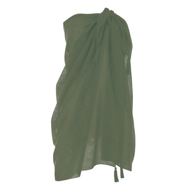 Pareo Bomull Bottle Green One size