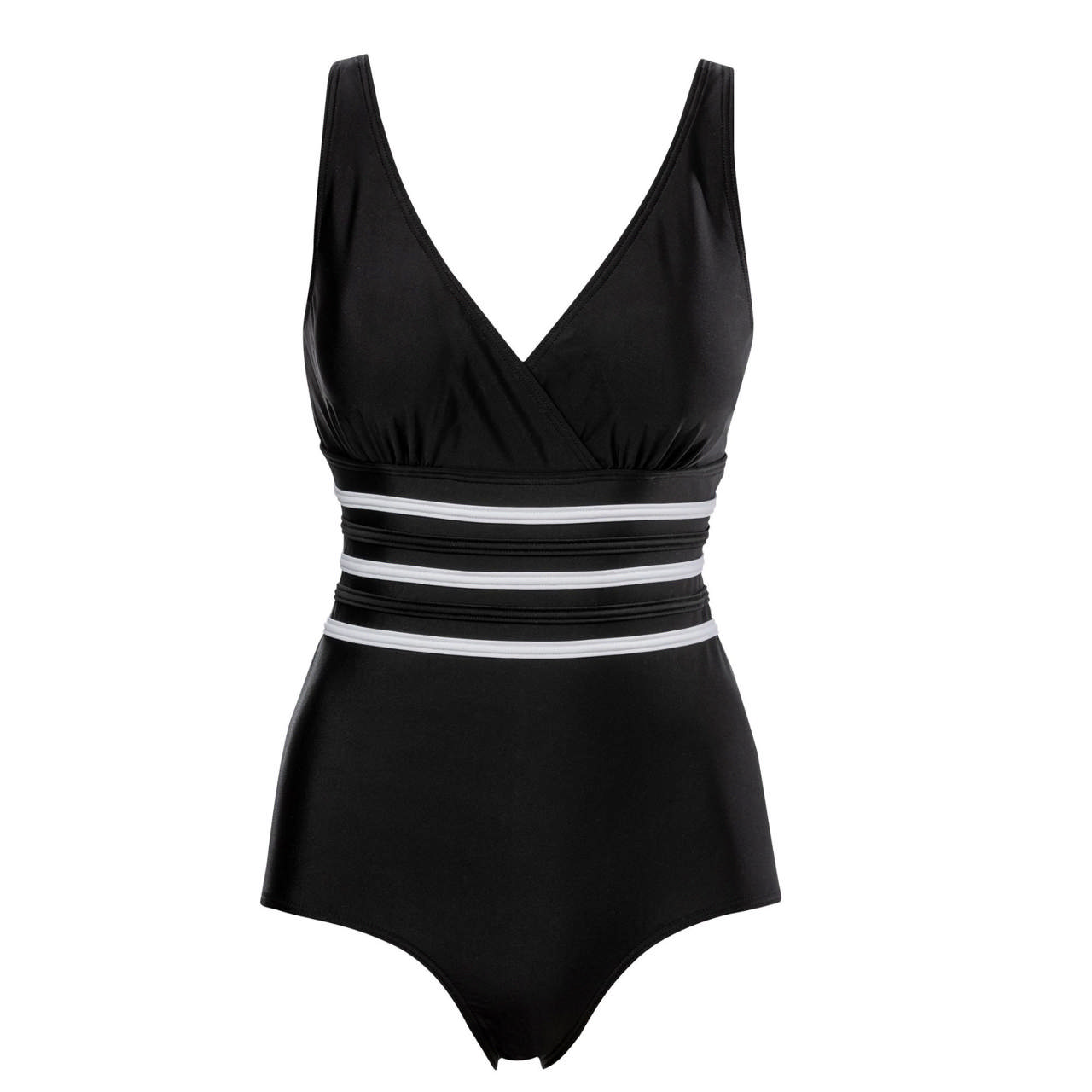 Madeira Baddräkt Klorresistent Black White