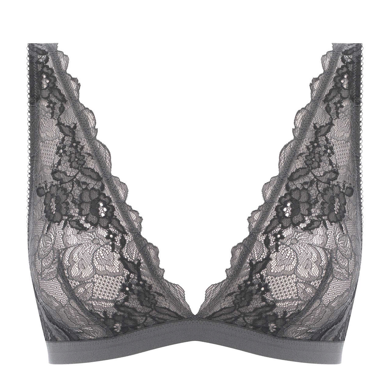 Lace Perfection Bralette Charcoal
