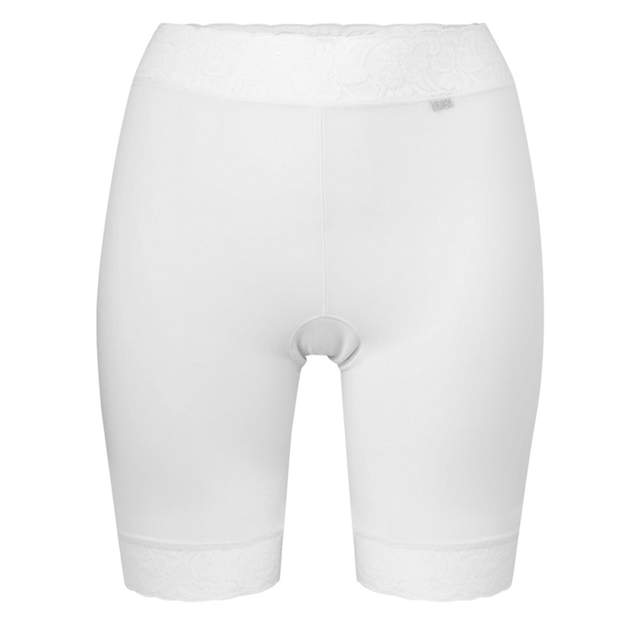 Trosa Långa ben i Mikrofiber med spets White