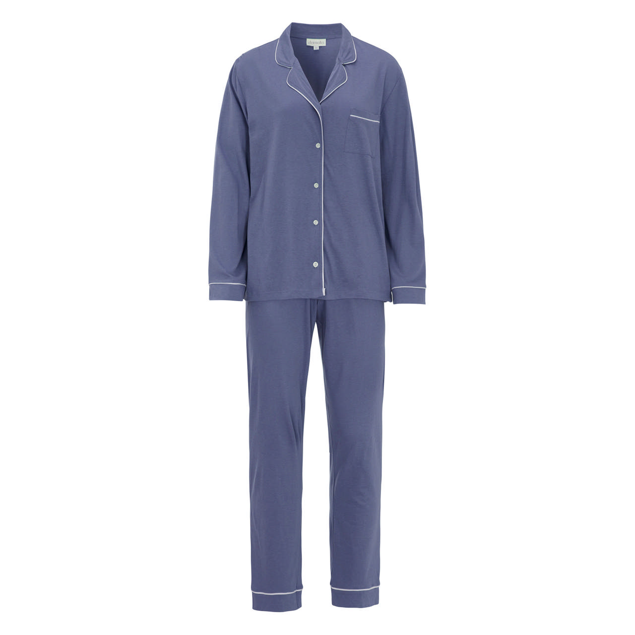 Pyjamas Bomullsjersey Blueberry