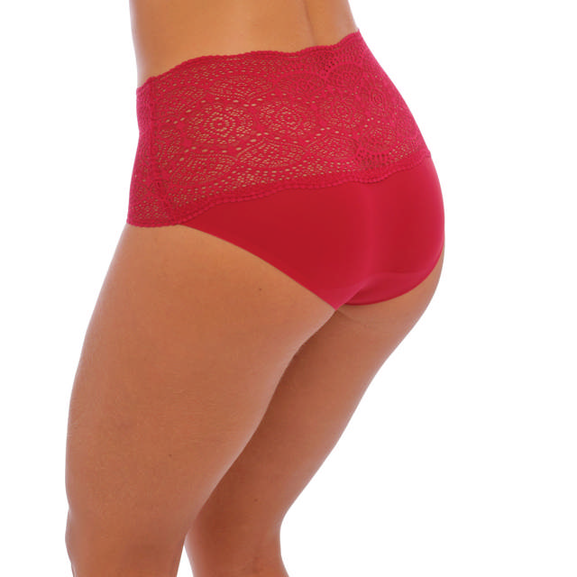 Lace Ease Invisible Maxitrosa Red One Size